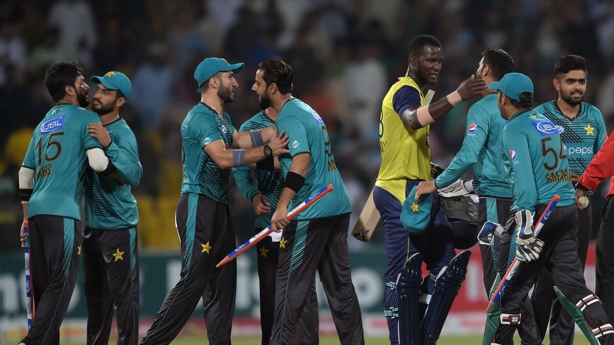Pakistan celebrate return of international cricket with memorable win over World XI