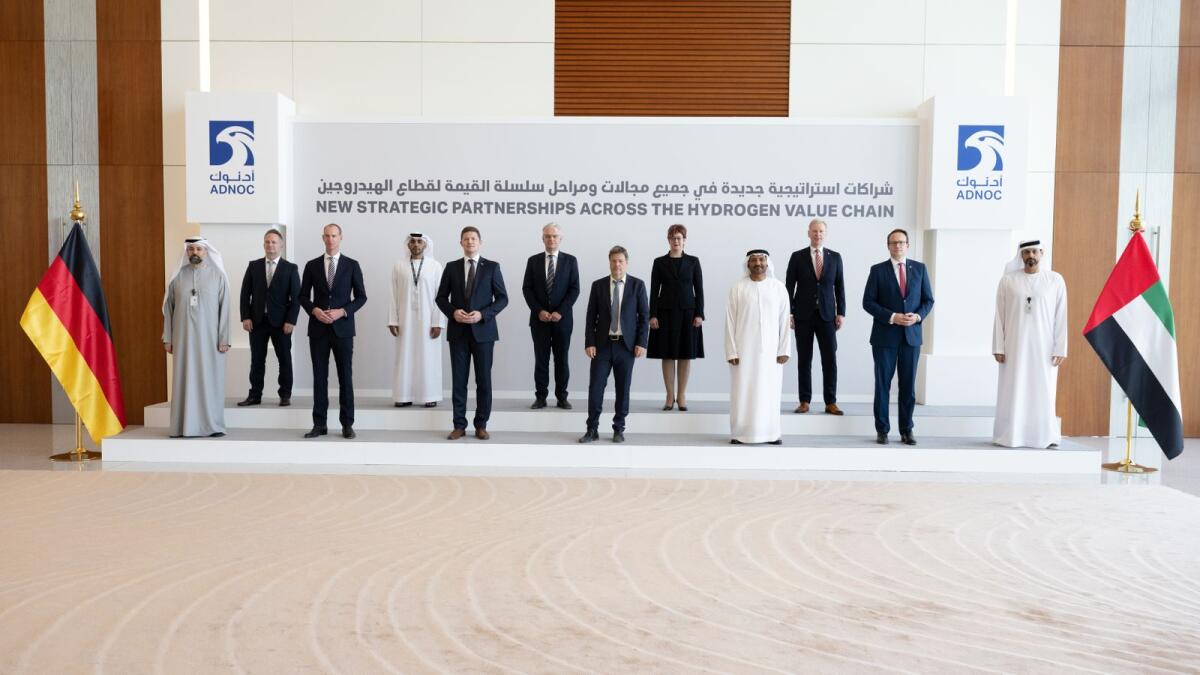 The deals were signed during a visit by German Economy Minister Robert Habeck to Gulf states to discuss long-term energy supplies. — Supplied photo