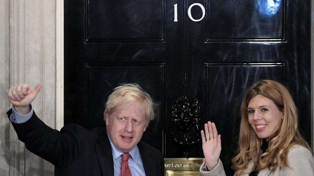 British Prime Minister, Boris Johnson, proud, hands-on, father