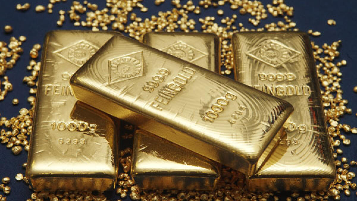 Gold prices in Dubai for 24K touched Dh235.50 per gram for 22K at 221.25 per gram; 21K at 211.00 per gram and 18K at 181.00 per gram. - Reuters