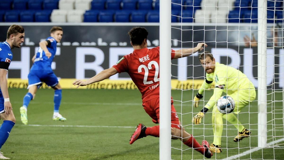 Hoffenheim's Christoph Baumgartner scored a brace in the 3-1 win against Cologne on Wednesday. - Reuters