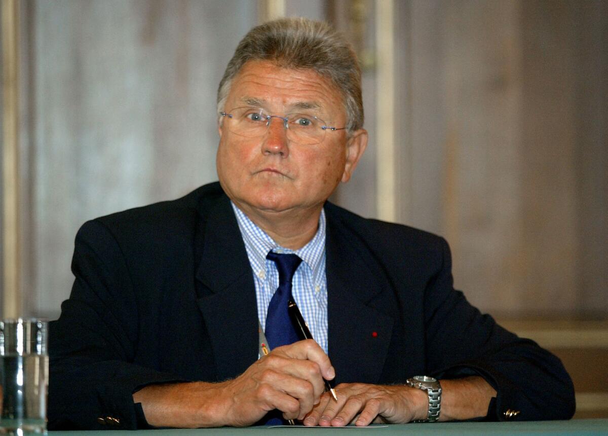 Michel Jazy attends an event in Paris in 2003. Photo: AFP file