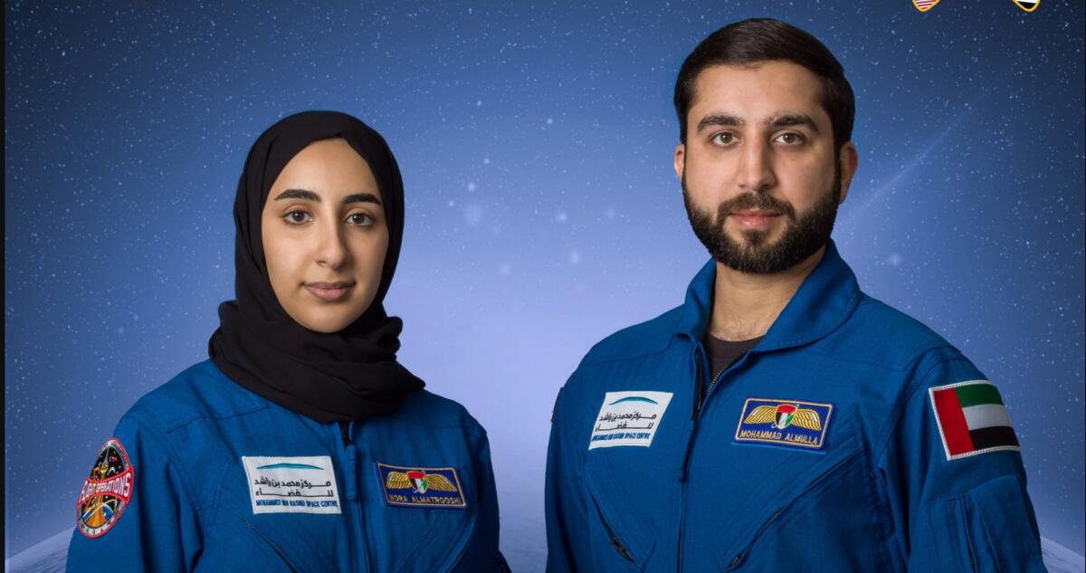 UAE astronauts Nora AlMatrooshi and Mohammad AlMulla
