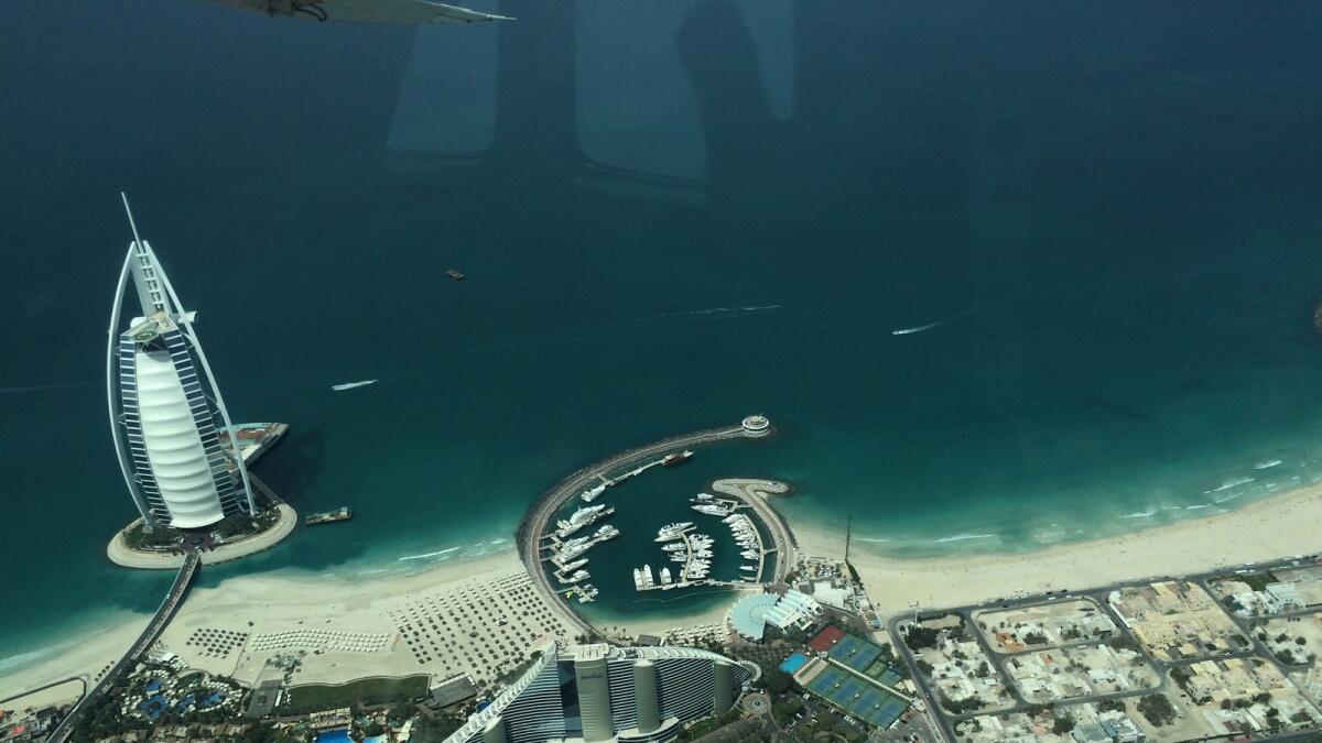 View of Burj Al Arab; Jumeirah road. Photo by Kymberlee Fernandes/ Khaleej Times