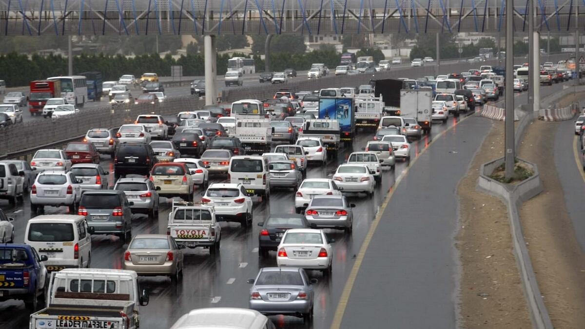 dubai roads, floods, reopened, mohamed bin zayed road, sheikh zayed road, dubai police, rta, key dubai roads