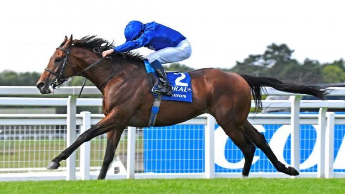Ghaiyyath wins the Group 1 Eclipse Stakes at Sandown Park on Sunday. (Supplied photo)