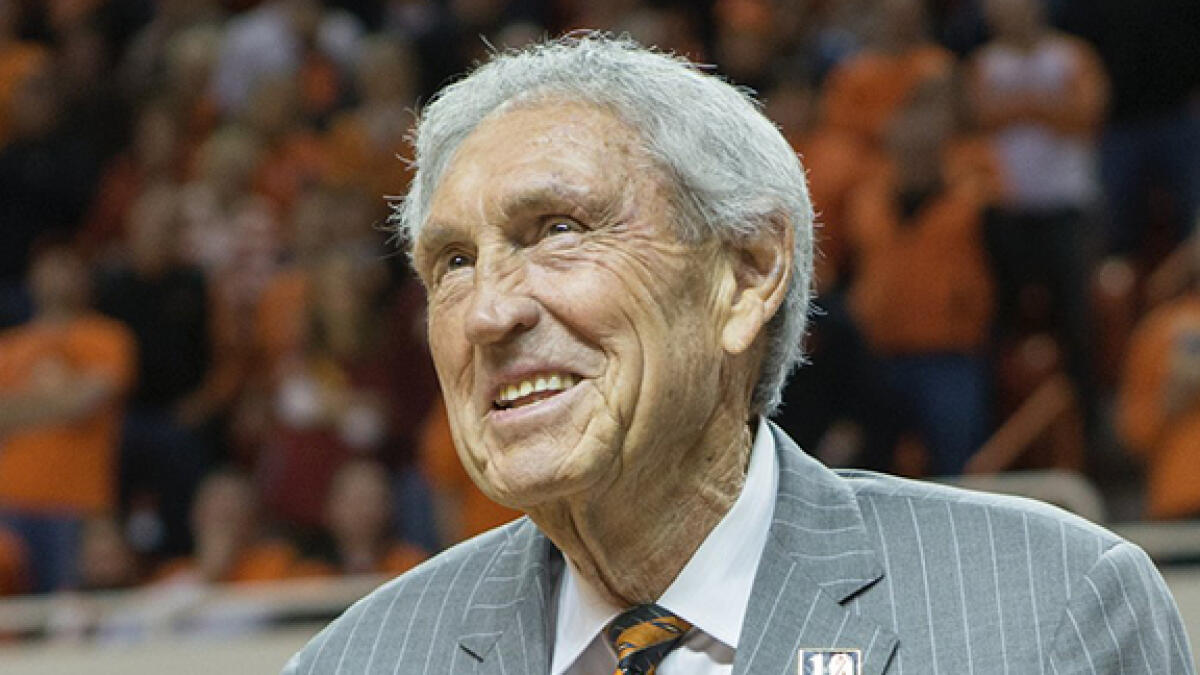 Eddie Sutton spent nearly 40 years coaching college basketball, recording an impressive 806 wins. -- Twitter