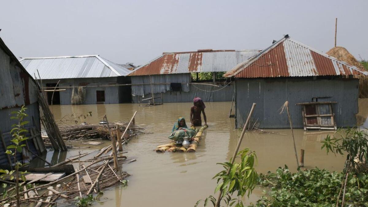 Floods, Bangladesh, disaster, Indian borders, onrush of water, National Disaster Response Coordination Centre, flood water 
