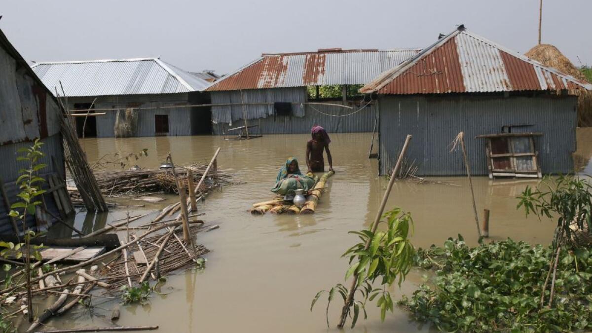 Floods, Bangladesh, disaster, Indian borders, onrush of water, National Disaster Response Coordination Centre, flood water 