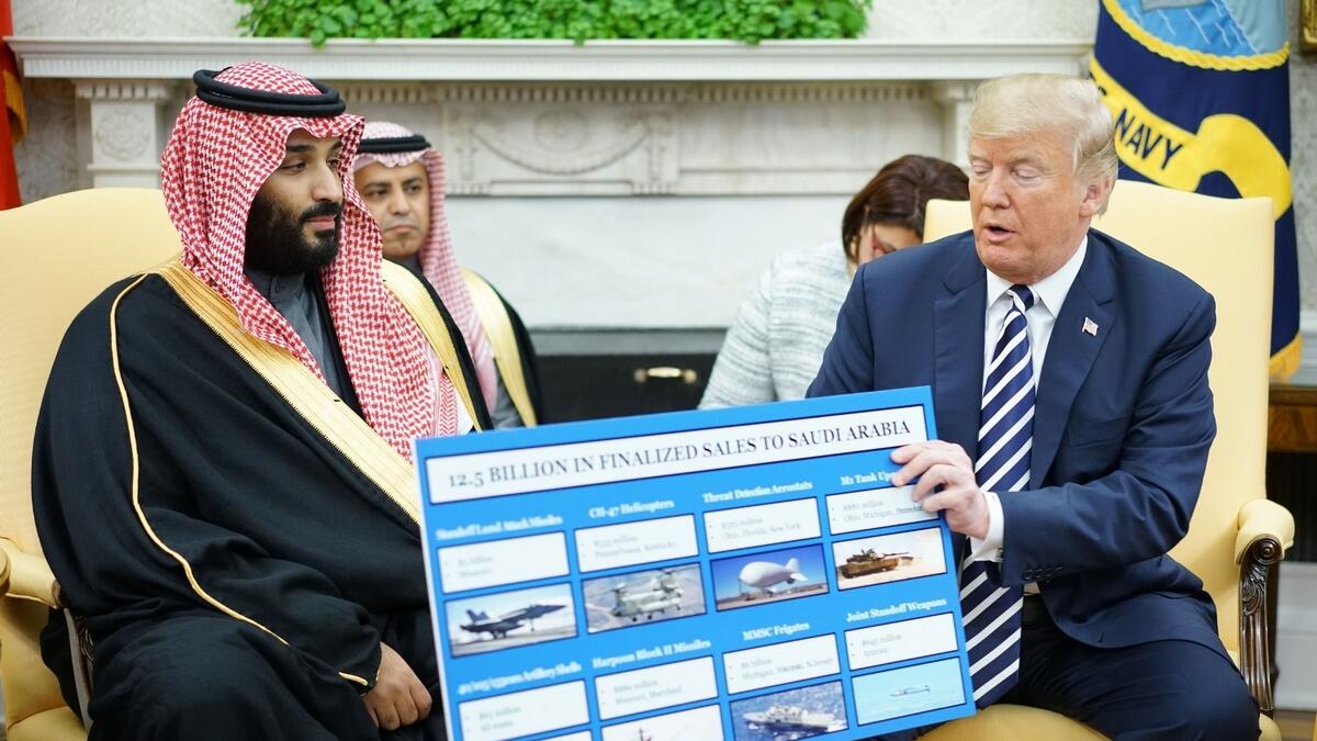 Trump praises US military sales to Saudi, fetes Crown Prince 