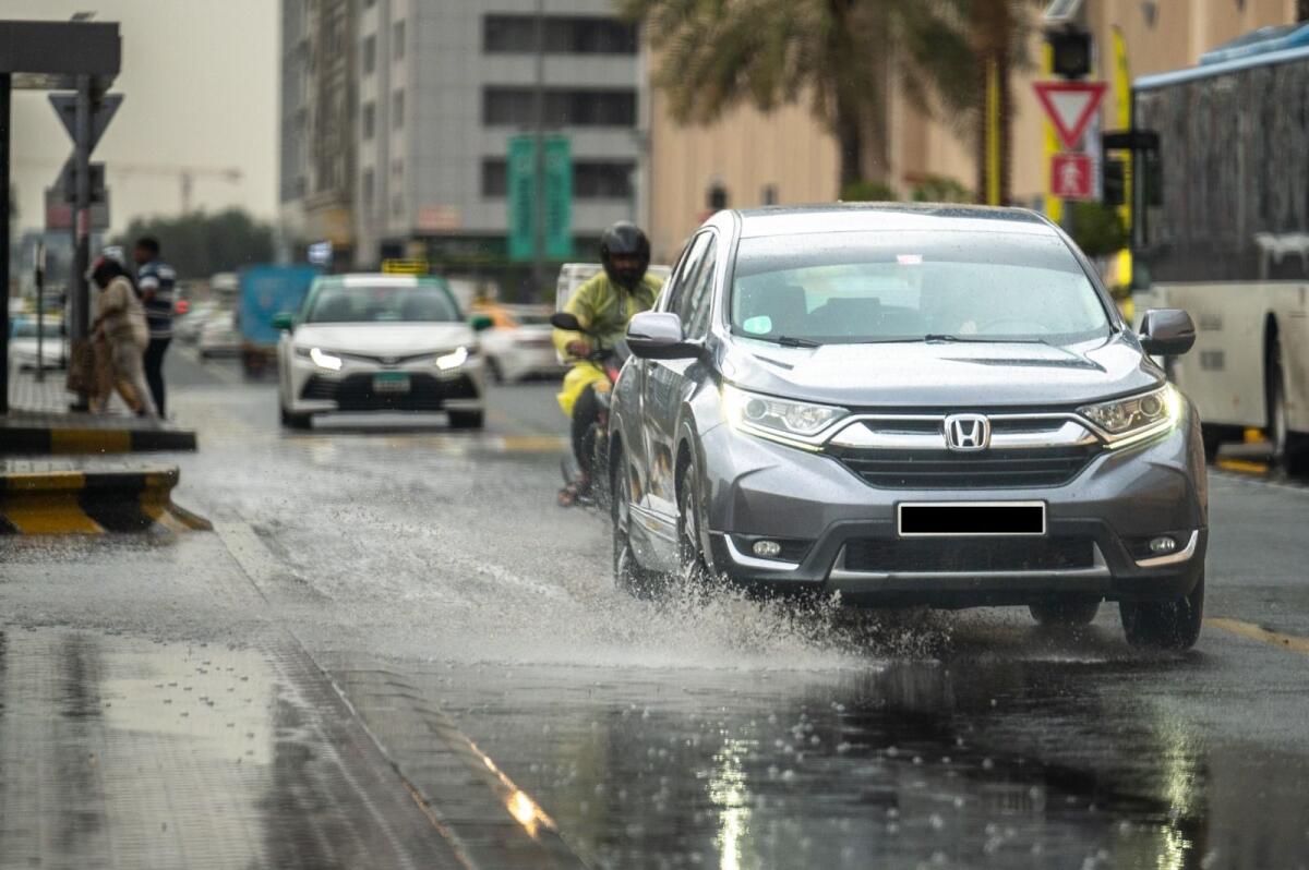 Rain in Sharjah. Photo: Shihab