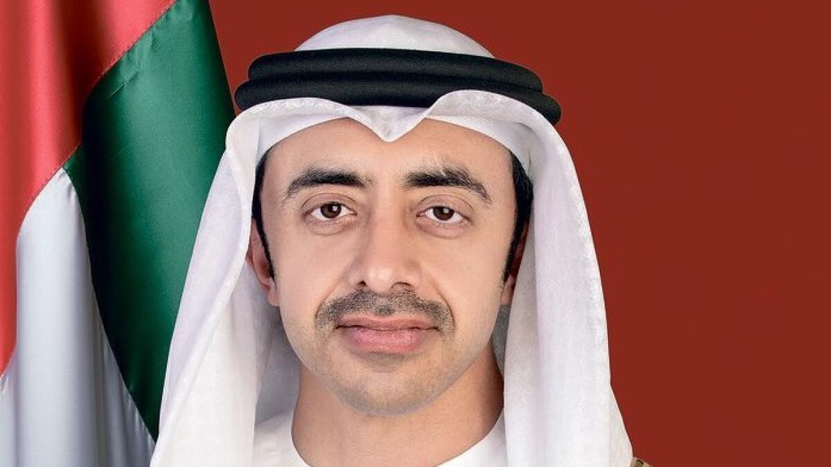 Sheikh Abdullah bin Zayed Al Nahyan. — Wam file