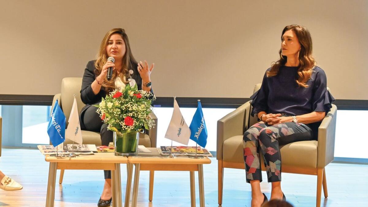 (From left to right) Panelists Dr Lubna Ahmad and nutritionist Zeina Soueidan