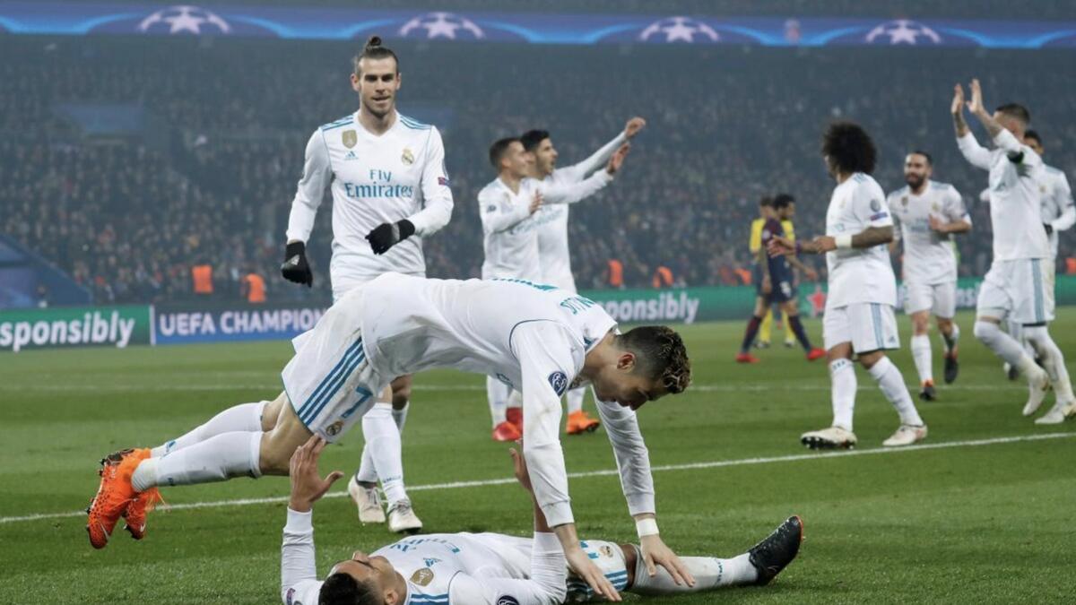 Ronaldo inspires Real to PSG win and last eight spot