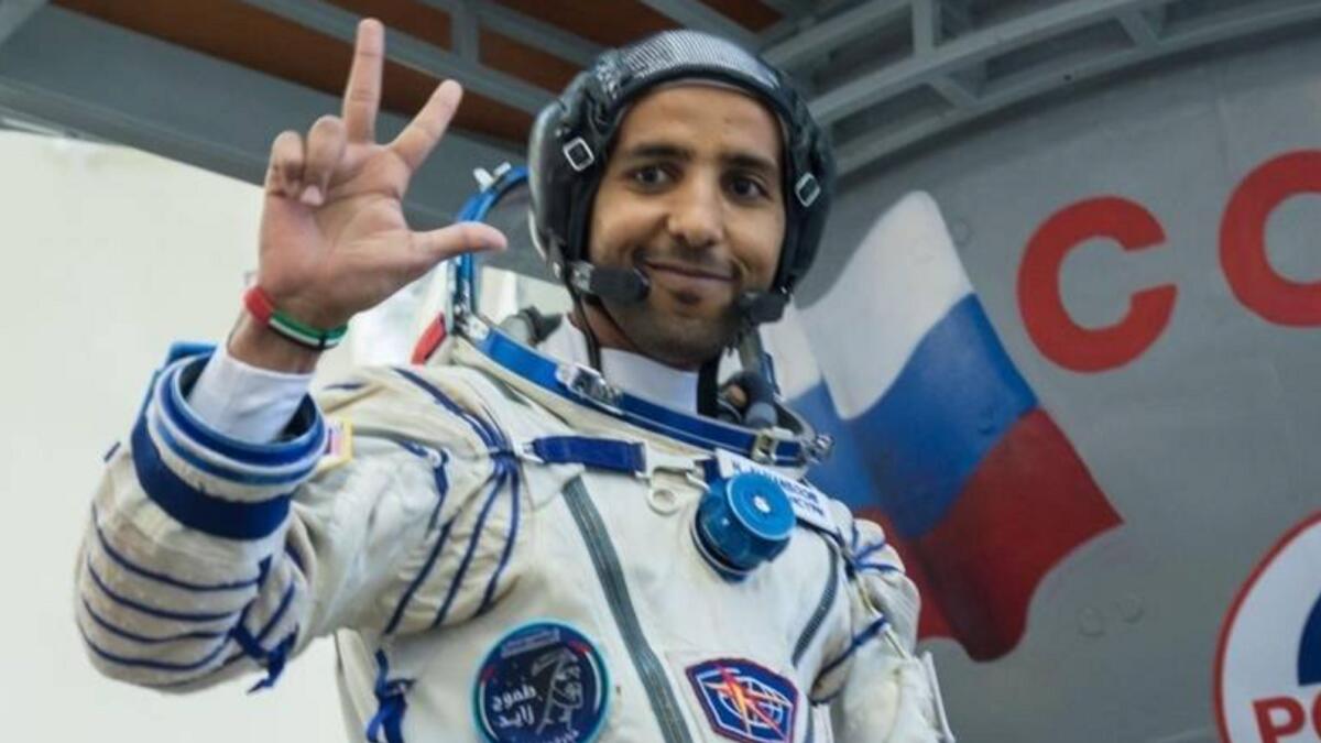 Hazzaa AlMansoori made history as the first Emirati to reach space. File photo