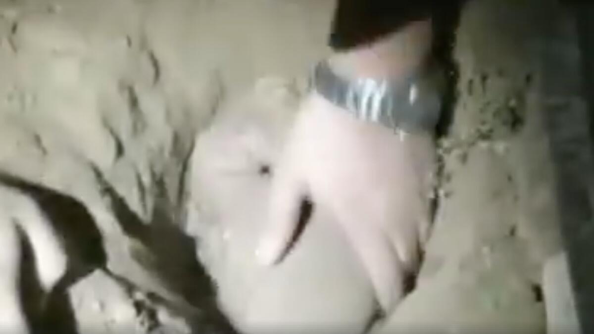 Video: Newborn miraculously survives after being buried for seven hours