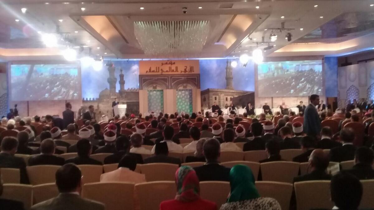 Religious leaders gather at Al-Azhar International Peace Conference in Egypt