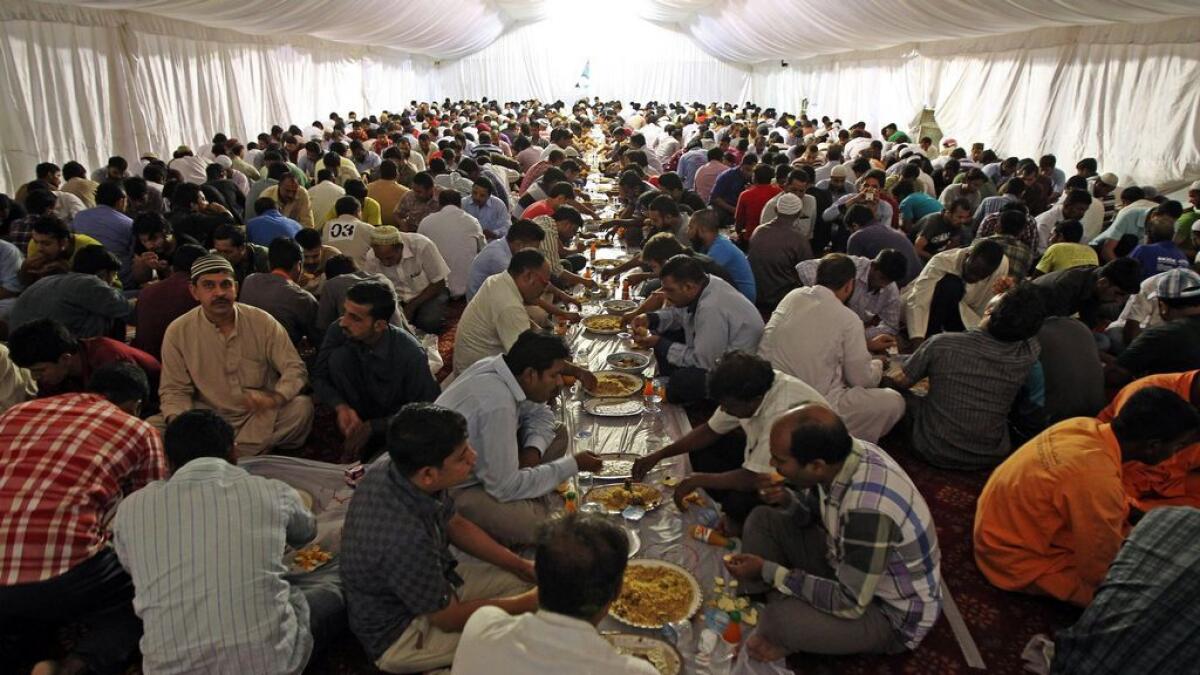 Iftar tents: A blessing for the needy