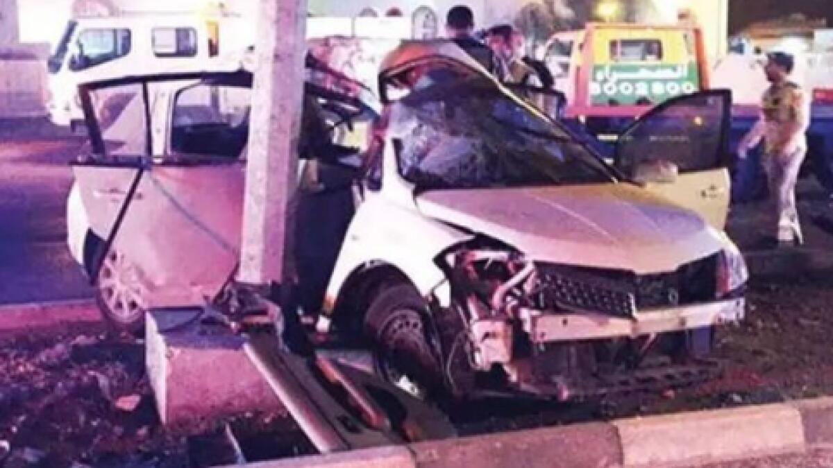 Three Emiratis killed in horrific Abu Dhabi car accident 