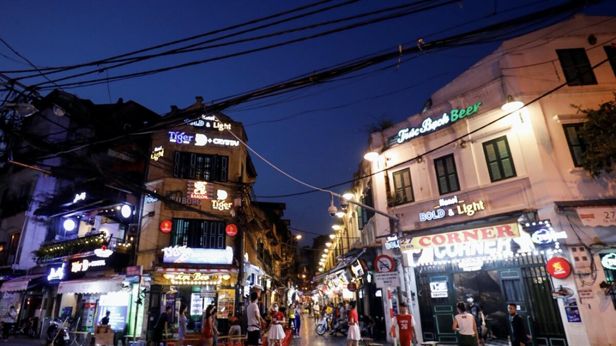 Ta Hien night street is seen, amid the coronavirus disease (Covid-19) outbreak, in Hanoi, Vietnam. Photo: Reuters&lt;p&gt;&lt;/p&gt;(Research: Mohammad Thanweeruddin/Khaleej Times)