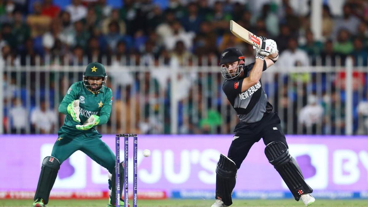 New Zealand skipper Kane Williamson scored a slow 26-ball 25 against Pakistan. (AN)