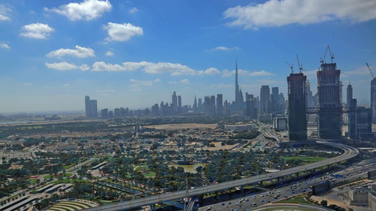 A general view of the downtown Dubai skyline. The new agenda that aims to double the Dubai's economy in 10 years is a step taken in the right direction. — AFP