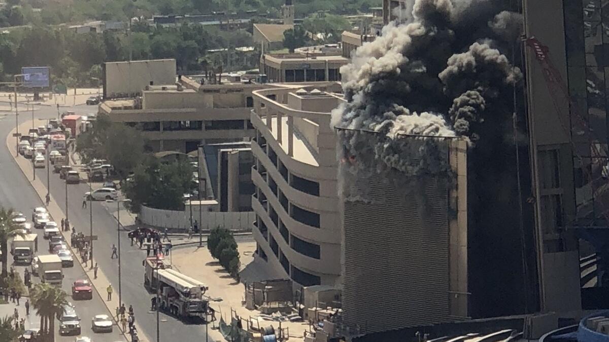 Fire put out at National Bank of Kuwait headquarters construction site