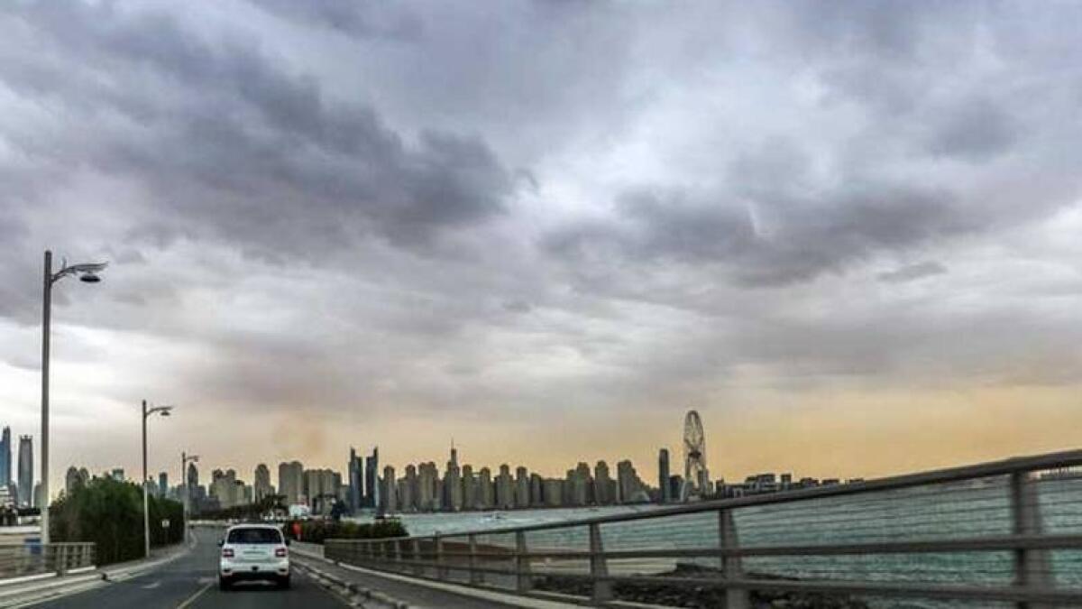 uae, weather, partly, cloudy, national center of meteorology, chance, rain, afternoon