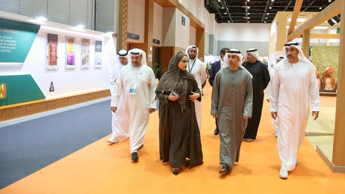 Ahmad Belhoul Al Falasi, UAE Minister of Education, toured the exhibition and was briefed on the most notable products that participating local, regional, and global companies had on display. — Supplied photos