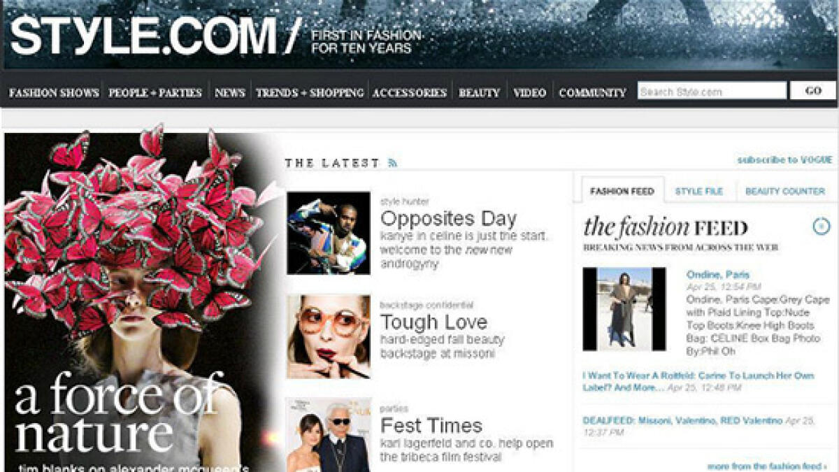Farewell to fashions style.com