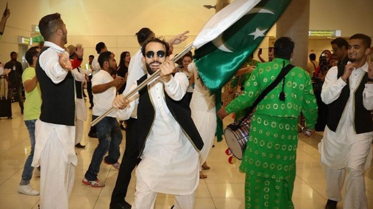 Video: Abu Dhabi airport celebrates India, Pakistan Independence Days