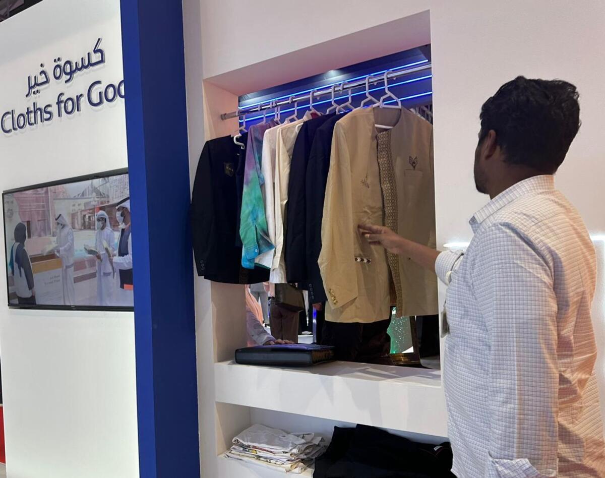 Clothes for Good (Kiswat Khair in Arabic) stand at WETEX event. Photo: Angel Tesorero