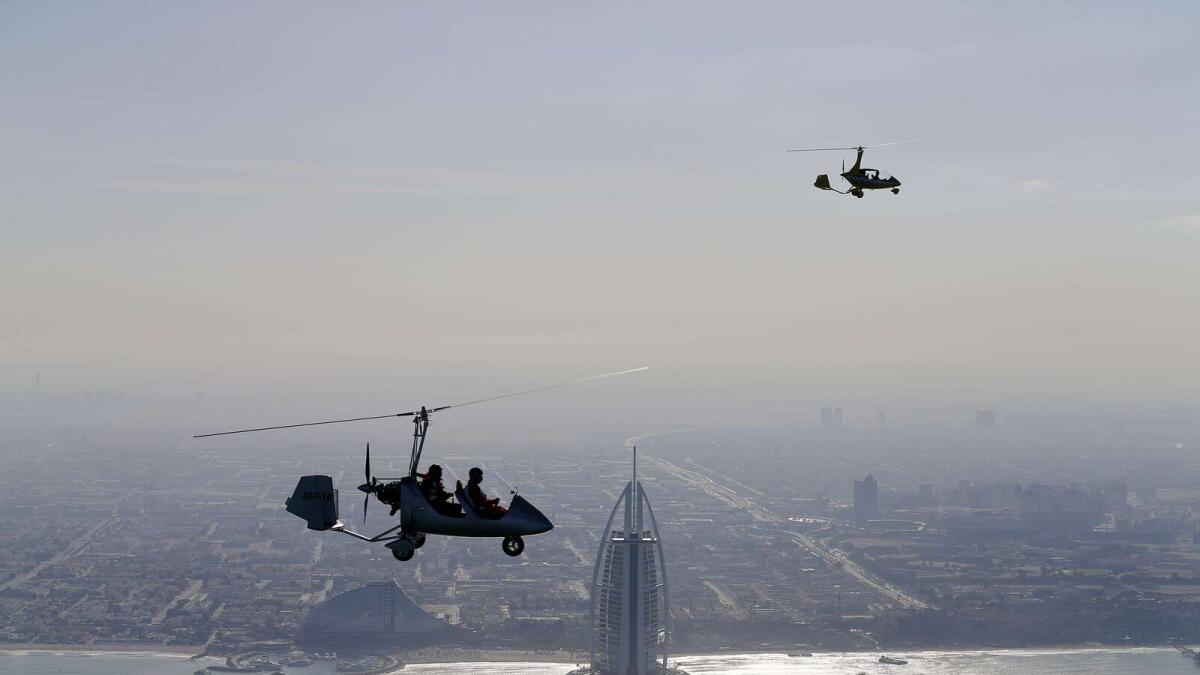 Gyrocopter crashes off Dubai during World Air Games