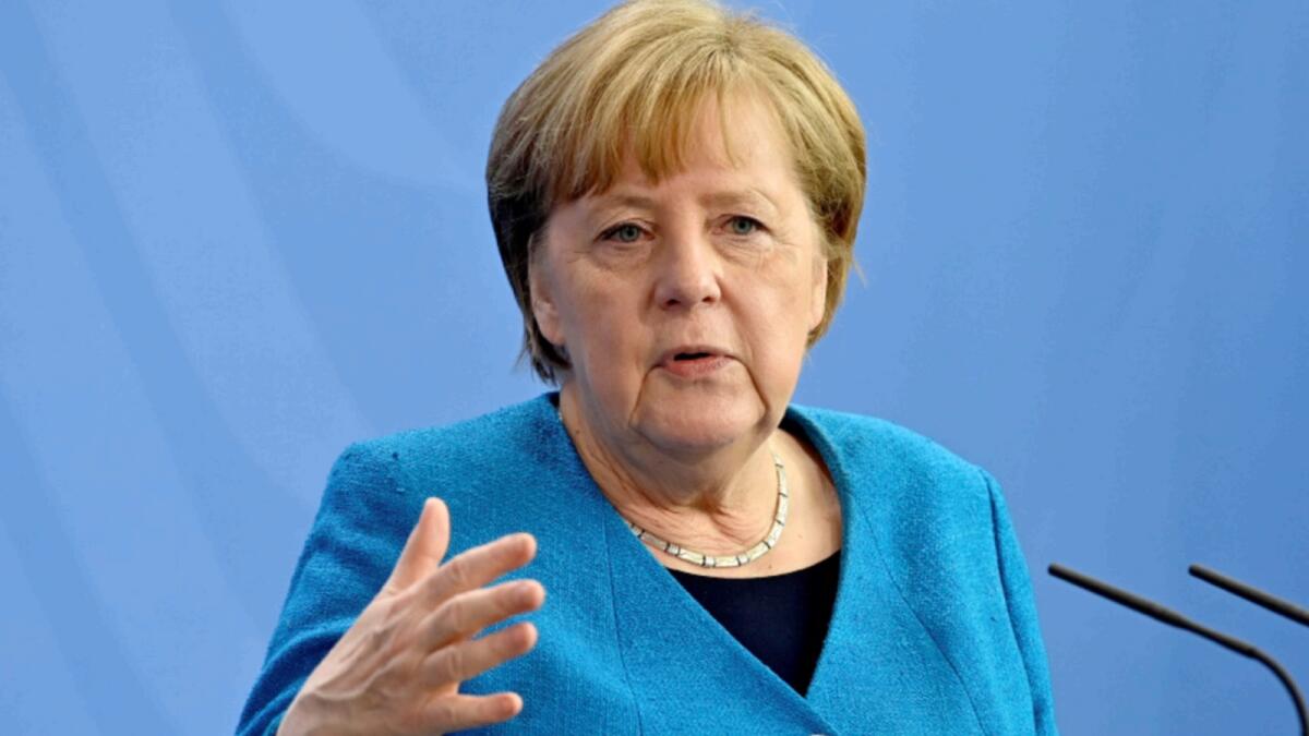 German Chancellor Angela Merkel. — Reuters