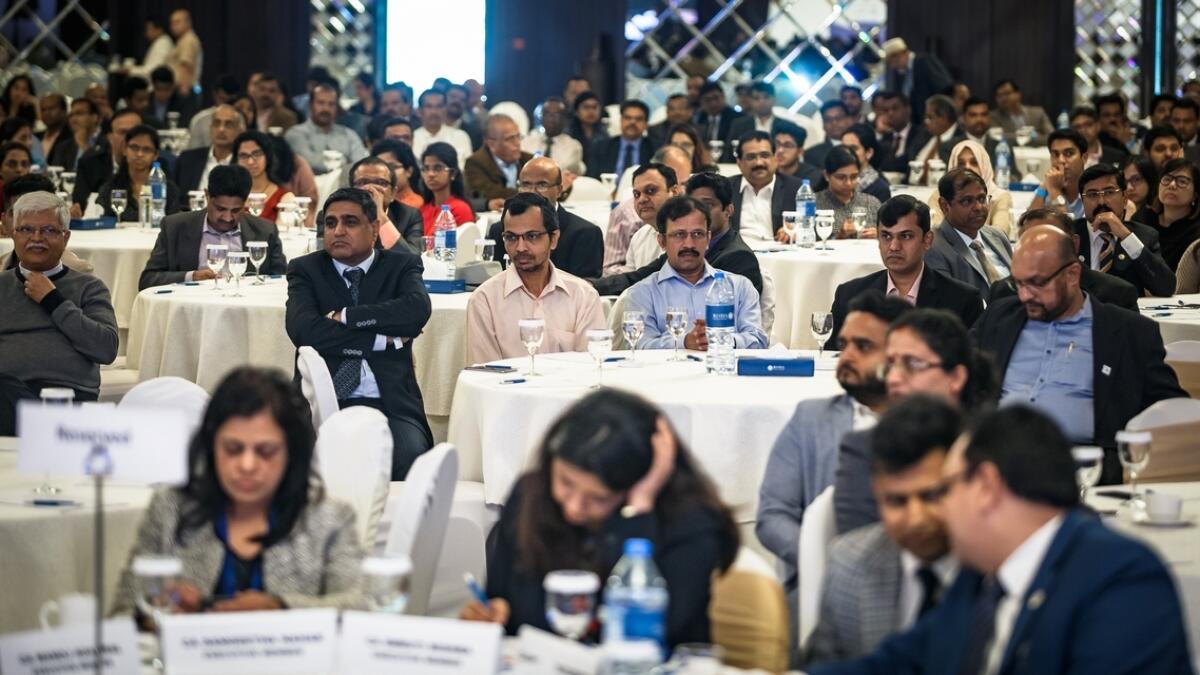 Delegates listen to discussions at the IFRS Super Conference organised by ICAI — Dubai chapter.