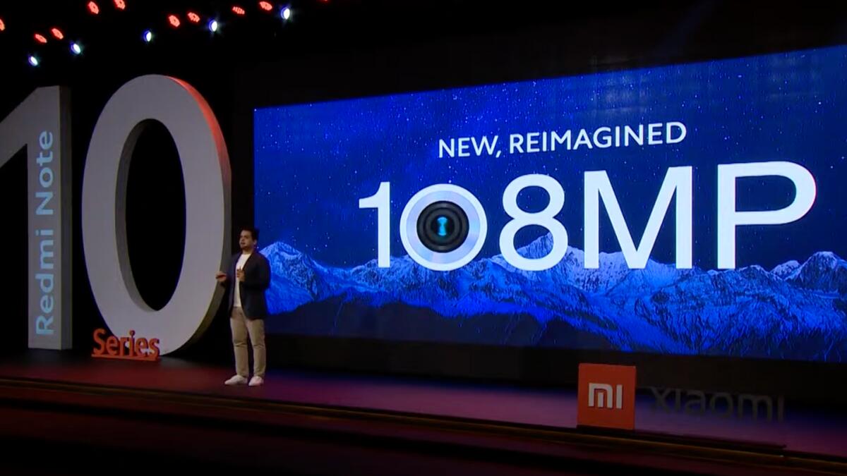 Arjun Batra at the virtual launch of the Xiaomi Redmi Note 10 series.