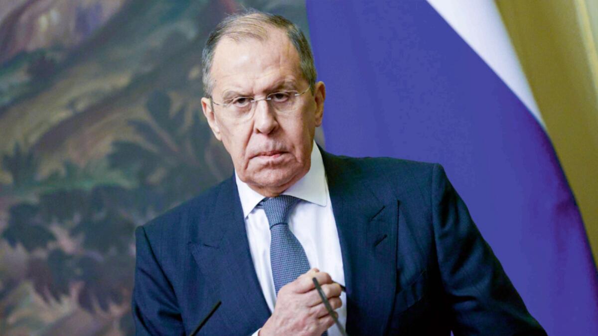 Russian Foreign Minister Sergei Lavrov. — AP file
