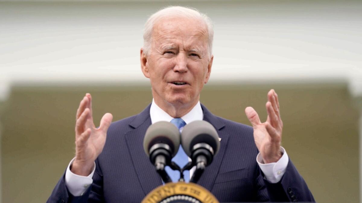 US President Joe Biden. — AP