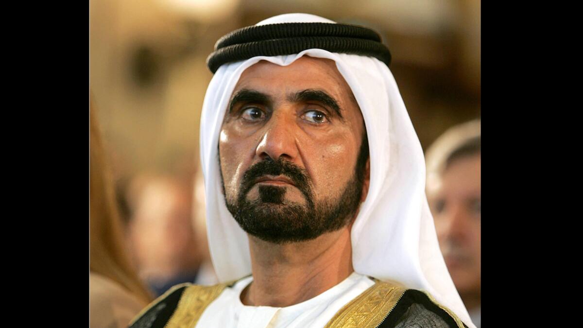 His Highness Sheikh Mohammed bin Rashid Al Maktoum, Vice President and Prime Minister of the <a class=