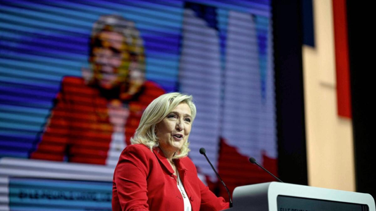 Marine Le Pen. — AFP