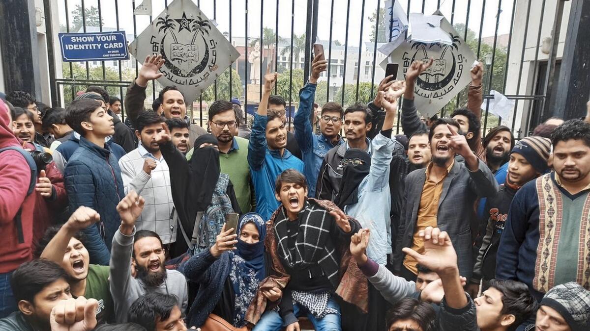 Fresh protests, India, citizenship law, CAA, Aligarh Muslim University