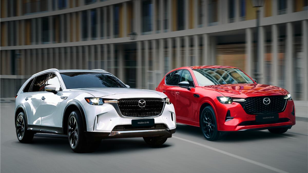 The first-ever Mazda CX-60 and CX-90 models. — Supplied photos