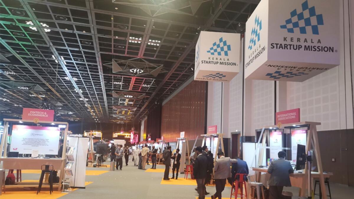 Indian startups  pavilion at Gitex Technology Week. — Photo by Waheed Abbas