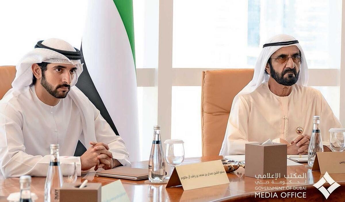 FILE. Sheikh Mohammed bin Rashid and Sheikh Hamdan bin Mohammed. Photo: DMO