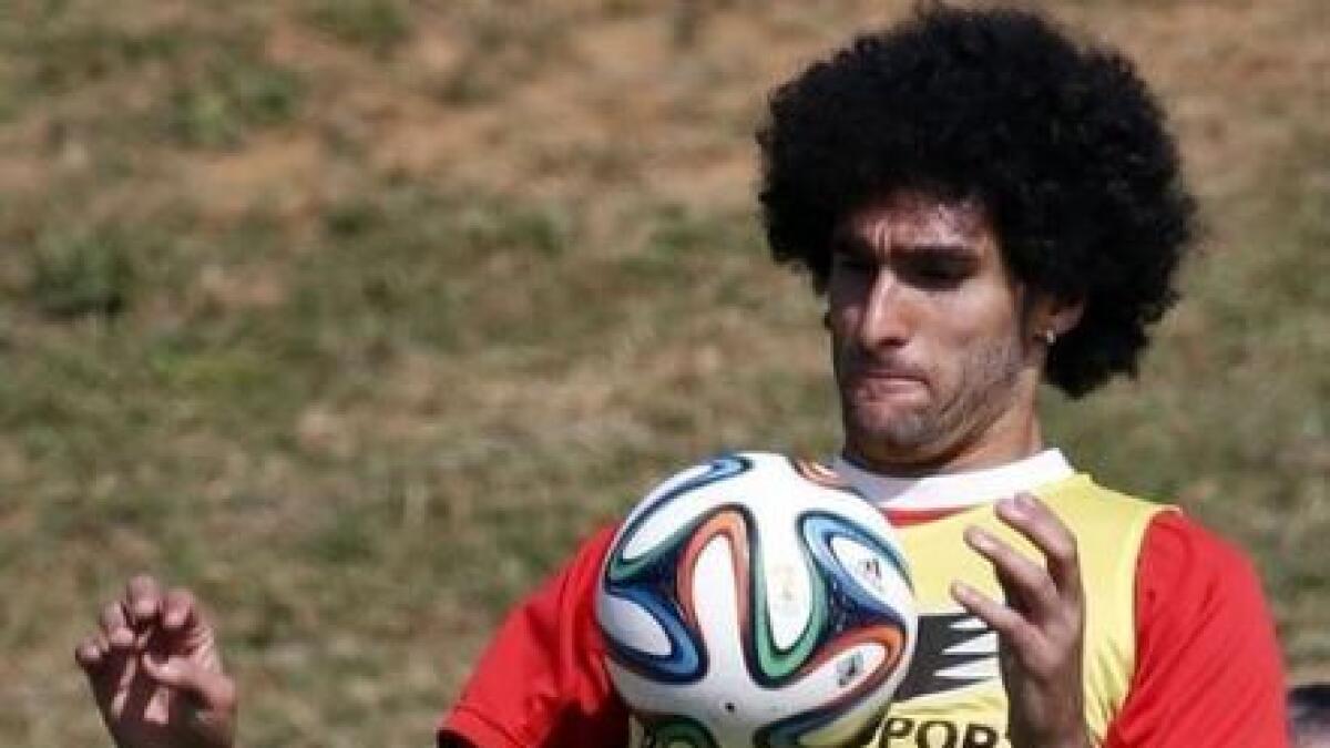 Belgian midfielder Marouane Fellaini, now with Shandong Luneng, said he had tested positive (Reuters)