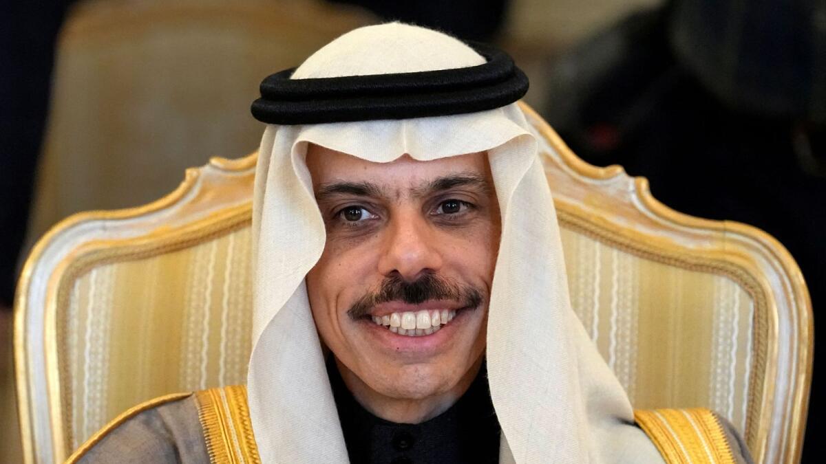 Saudi Arabia's Foreign Minister Prince Faisal bin Farhan Al Saud. -- Reuters file