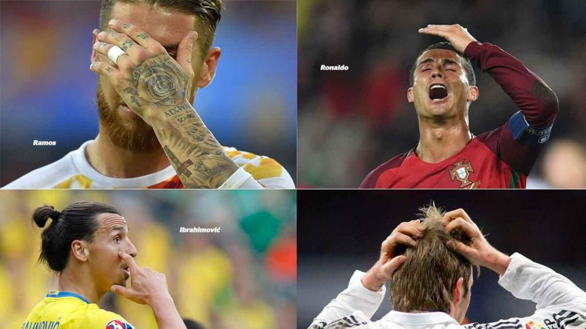 Agony of four aces - Ronaldo, Ramos, Ibrahimovic, Beckham
