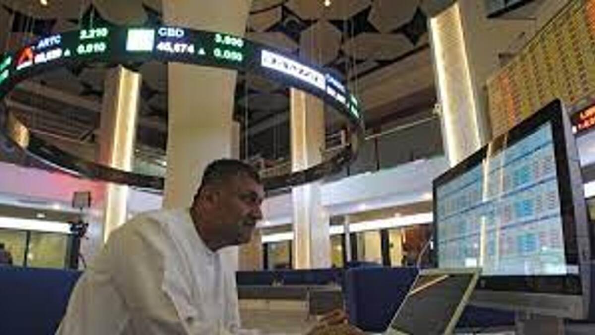 Dubai’s main share index dipped 0.5 per cent, hit by a 1.9 per cent fall in Emirates NBD Bank.