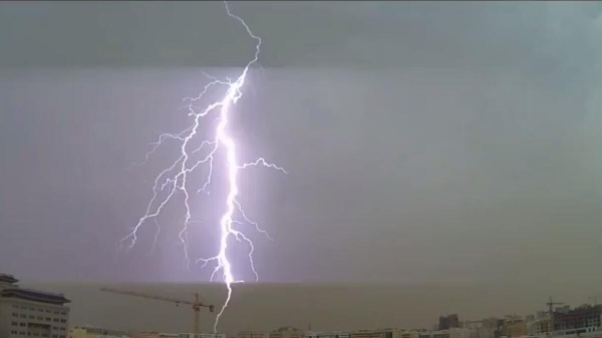 WATCH: Rain hits parts of UAE; thundershowers forecast