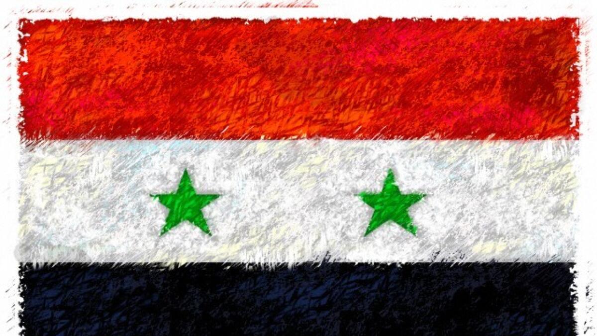 Drawing of theflag of Syria